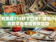 还有哪些714秒下口子？这些小额贷款平台审核快放款稳