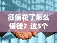 征信花了怎么借钱？这5个方法帮你解决资金难题