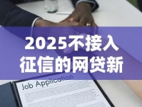 2025不接入征信的网贷新玩法解密：灵活借款背后的逻辑与风险