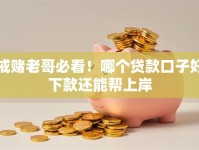 戒赌老哥必看！哪个贷款口子好下款还能帮上岸