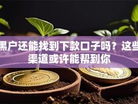 黑户还能找到下款口子吗？这些渠道或许能帮到你