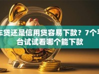 车贷还是信用贷容易下款？7个平台试试看哪个能下款
