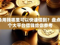 急用钱哪里可以快速借到？盘点7个大平台借钱给你参考