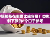 中银被拒在哪借比较容易？类似强制下款的6个口子参考