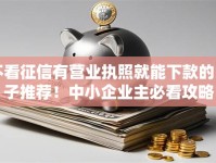 不看征信有营业执照就能下款的口子推荐！中小企业主必看攻略