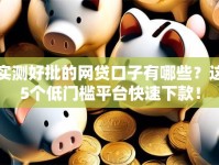 实测好批的网贷口子有哪些？这5个低门槛平台快速下款！