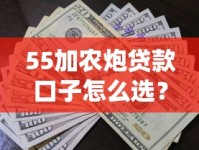 55加农炮贷款口子怎么选？超全攻略带你避坑又省钱！