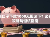 黑口子下款1000无视必下？必看攻略与避坑指南