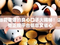 当前靠谱的良心口子大揭秘！这些正规平台低息又省心