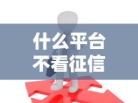 什么平台不看征信可以借钱？这几种渠道或许能帮到你