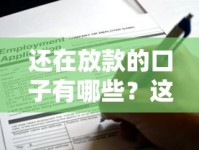还在放款的口子有哪些？这些渠道申请通过率高！