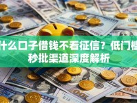 什么口子借钱不看征信？低门槛秒批渠道深度解析