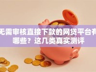 无需审核直接下款的网贷平台有哪些？这几类真实测评