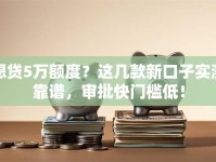 想贷5万额度？这几款新口子实测靠谱，审批快门槛低！