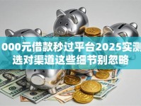 1000元借款秒过平台2025实测！选对渠道这些细节别忽略