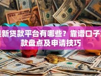 最新贷款平台有哪些？靠谱口子放款盘点及申请技巧