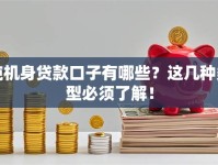纯机身贷款口子有哪些？这几种类型必须了解！