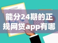 能分24期的正规网贷app有哪些？这5款靠谱平台你知道吗？