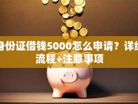 身份证借钱5000怎么申请？详细流程+注意事项