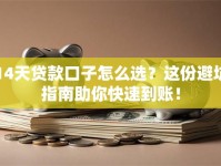 14天贷款口子怎么选？这份避坑指南助你快速到账！