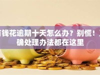 有钱花逾期十天怎么办？别慌！正确处理办法都在这里