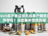 2025年不查征信无视黑户网贷是否存在？深度解析借贷真相