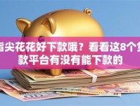 指尖花花好下款哦？看看这8个贷款平台有没有能下款的