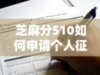 芝麻分510如何申请个人征信贷款？低分用户必看攻略