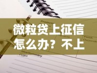 微粒贷上征信怎么办？不上记录的应对技巧全解析