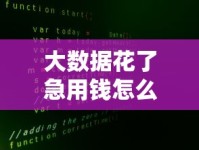 大数据花了急用钱怎么贷？试试这几个低门槛方案！