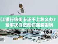 浙江银行信用卡还不上怎么办？这些解决办法助你摆脱困境