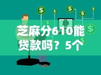 芝麻分610能贷款吗？5个低门槛平台+申请技巧全解析