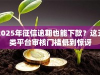 2025年征信逾期也能下款？这五类平台审核门槛低到惊讶
