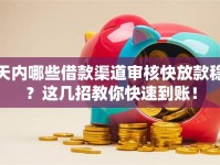天内哪些借款渠道审核快放款稳？这几招教你快速到账！