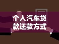 个人汽车贷款还款方式怎么选？三种方案优缺点对比与选择技巧
