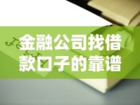 金融公司找借款口子的靠谱渠道推荐与融资技巧解析