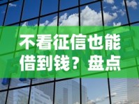 不看征信也能借到钱？盘点民间借贷和正规渠道选择攻略