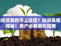 拍拍贷真的不上征信？起诉真相大揭秘！用户必看避坑指南