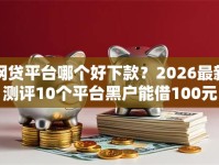 网贷平台哪个好下款？2026最新测评10个平台黑户能借100元