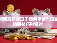微粒贷贷款口子如何申请？这些隐藏技巧别错过！