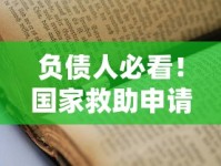 负债人必看！国家救助申请指南与贷款难题解决技巧