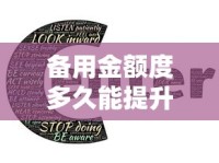 备用金额度多久能提升？100元涨额度的核心技巧解析