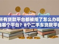 所有贷款平台都被拒了怎么办啊选哪个平台？8个二手车贷款平台推荐