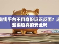 借钱平台不用身份证正反面？这些渠道真的安全吗