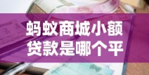 蚂蚁商城小额贷款是哪个平台？正规借贷渠道深度解析