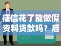 征信花了能做假资料贷款吗？后果与合法方案必读
