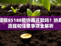 借呗95188能协商还款吗？协商流程和注意事项全解析