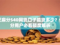 芝麻分540网贷口子能贷多少？低分用户必看额度解析