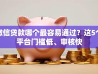 微信贷款哪个最容易通过？这5个平台门槛低、审核快