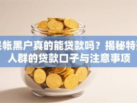 呆帐黑户真的能贷款吗？揭秘特殊人群的贷款口子与注意事项
